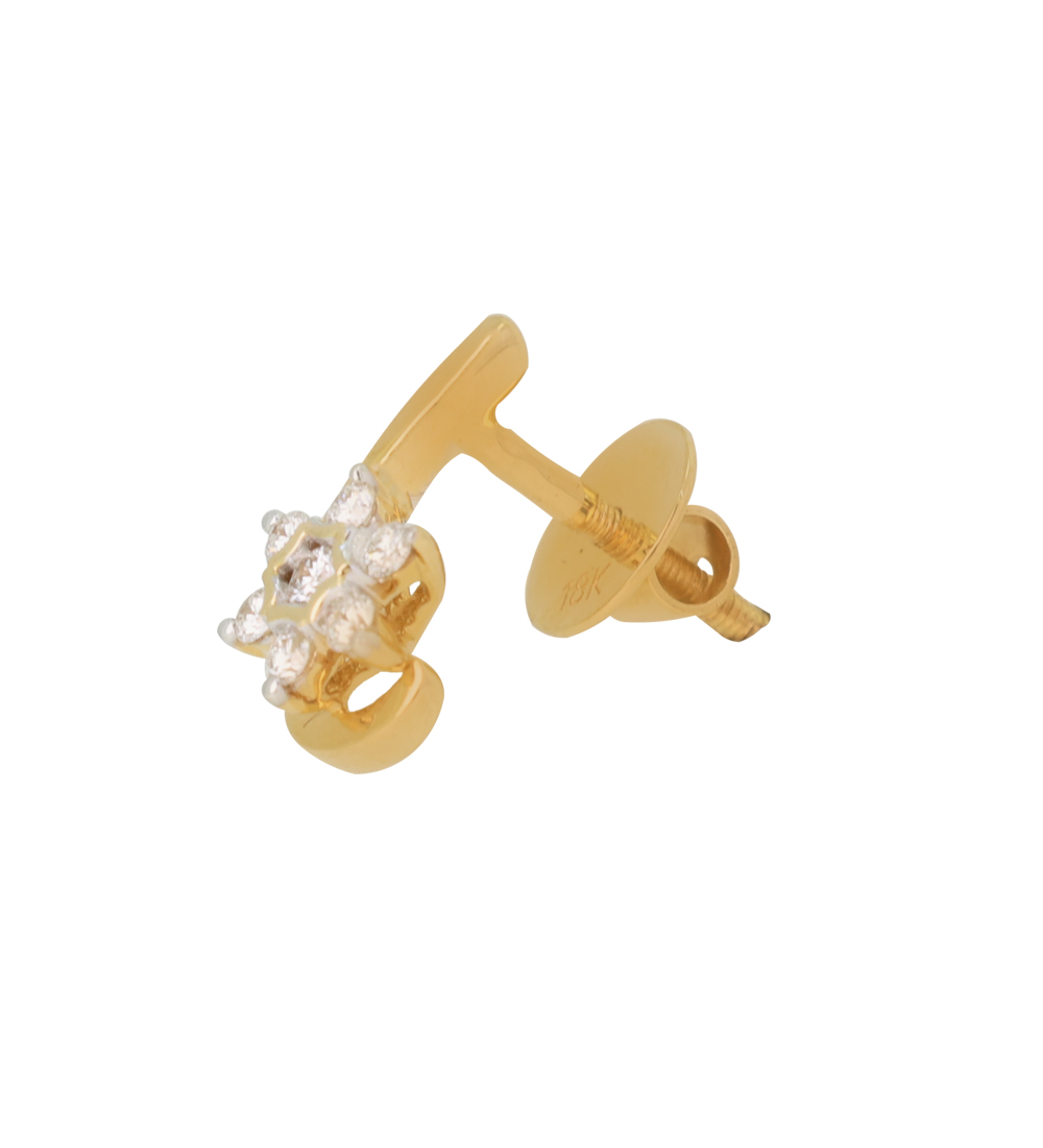 Floral Grace Diamond Earrings