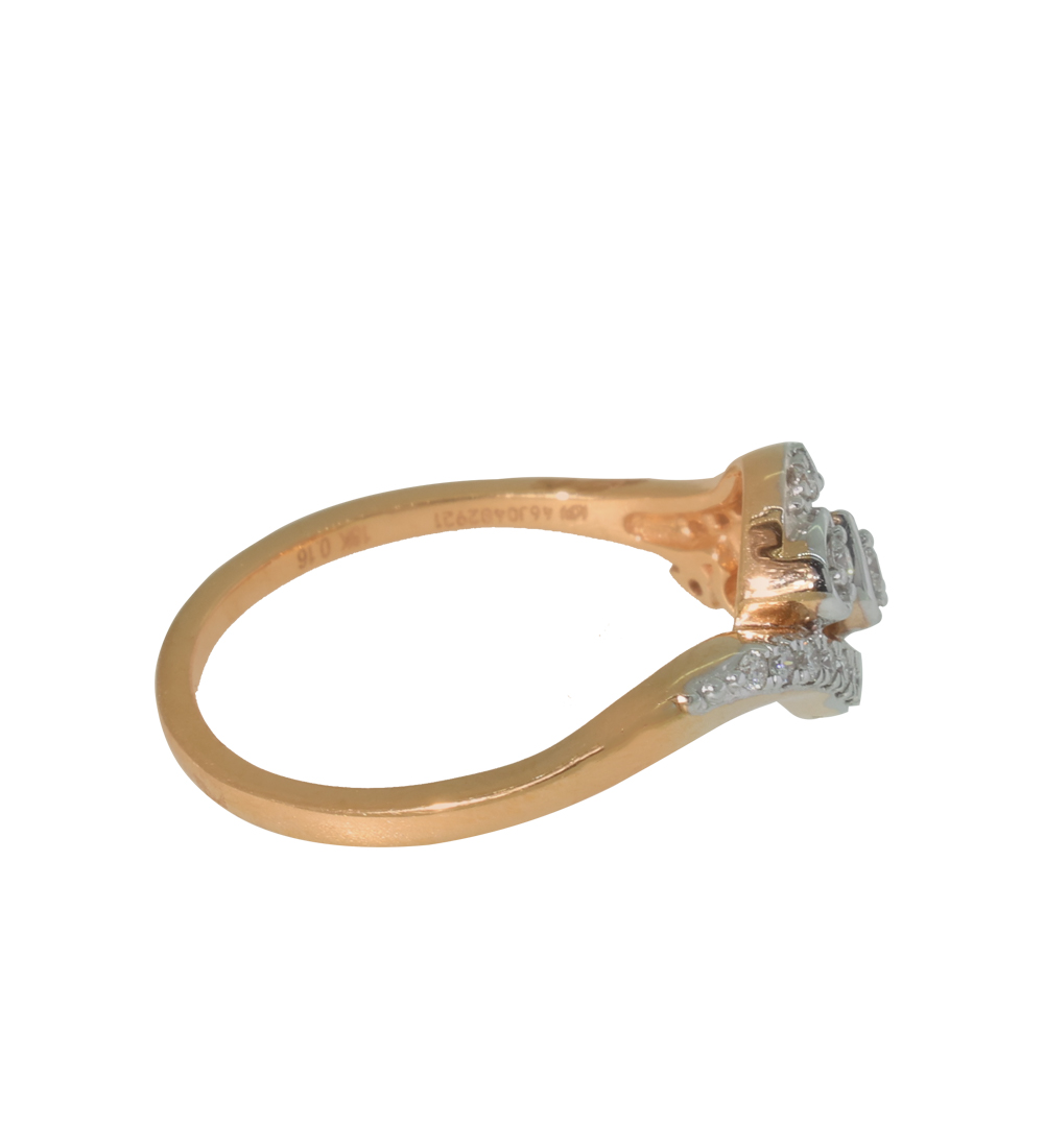 Graceful Rose Gold Diamond Ring