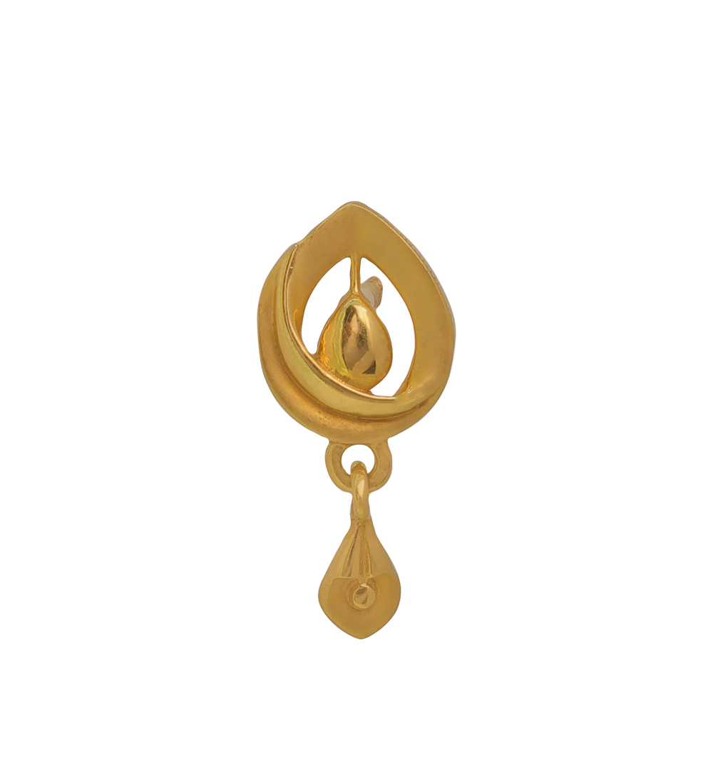 Elegant 22K Daily Wear Gold Earrings
