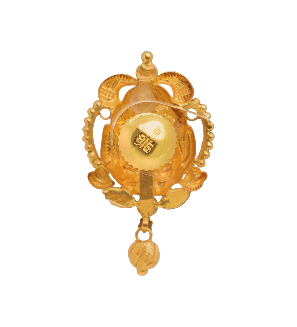 Handcrafted 22K Antique Gold Earrings
