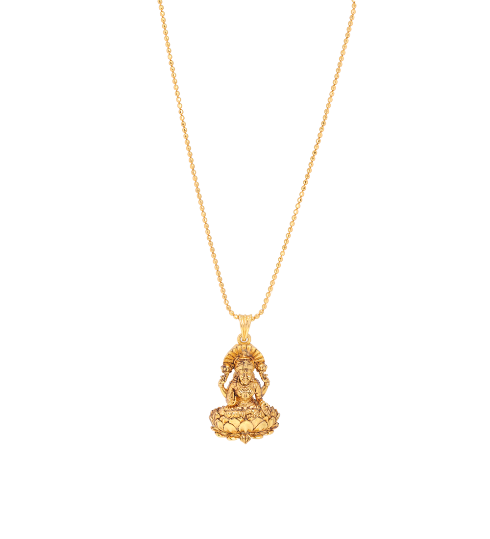 Antique Lakshmi Gold Pendant (Pendent Only)