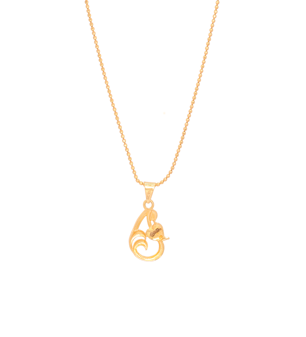 Classic High Polish Gold Pendant (Pendent Only)