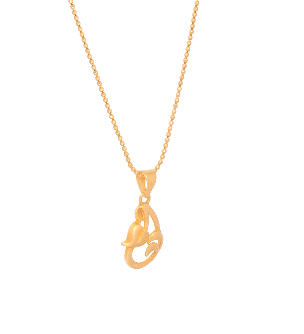 Classic High Polish Gold Pendant (Pendent Only)