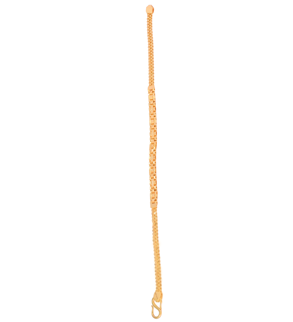 Cut Work Men’s 22K Gold Bracelet