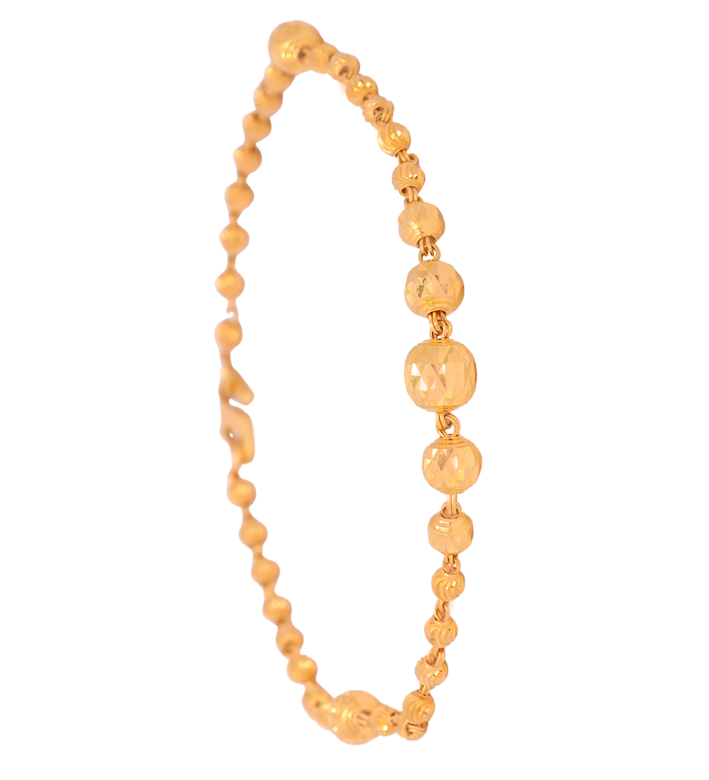 Ball Design 22K Gold Bracelet