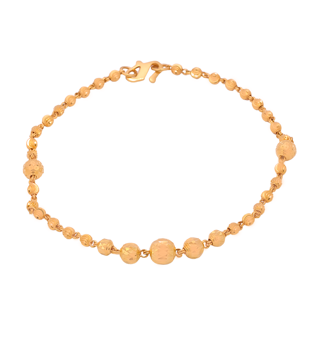 Ball Design 22K Gold Bracelet