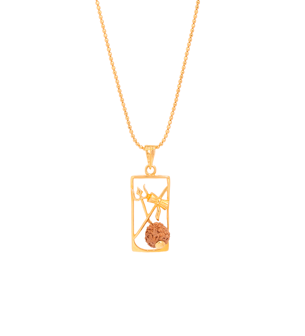 Rudraksha 22K Gold Pendant (Pendent Only)