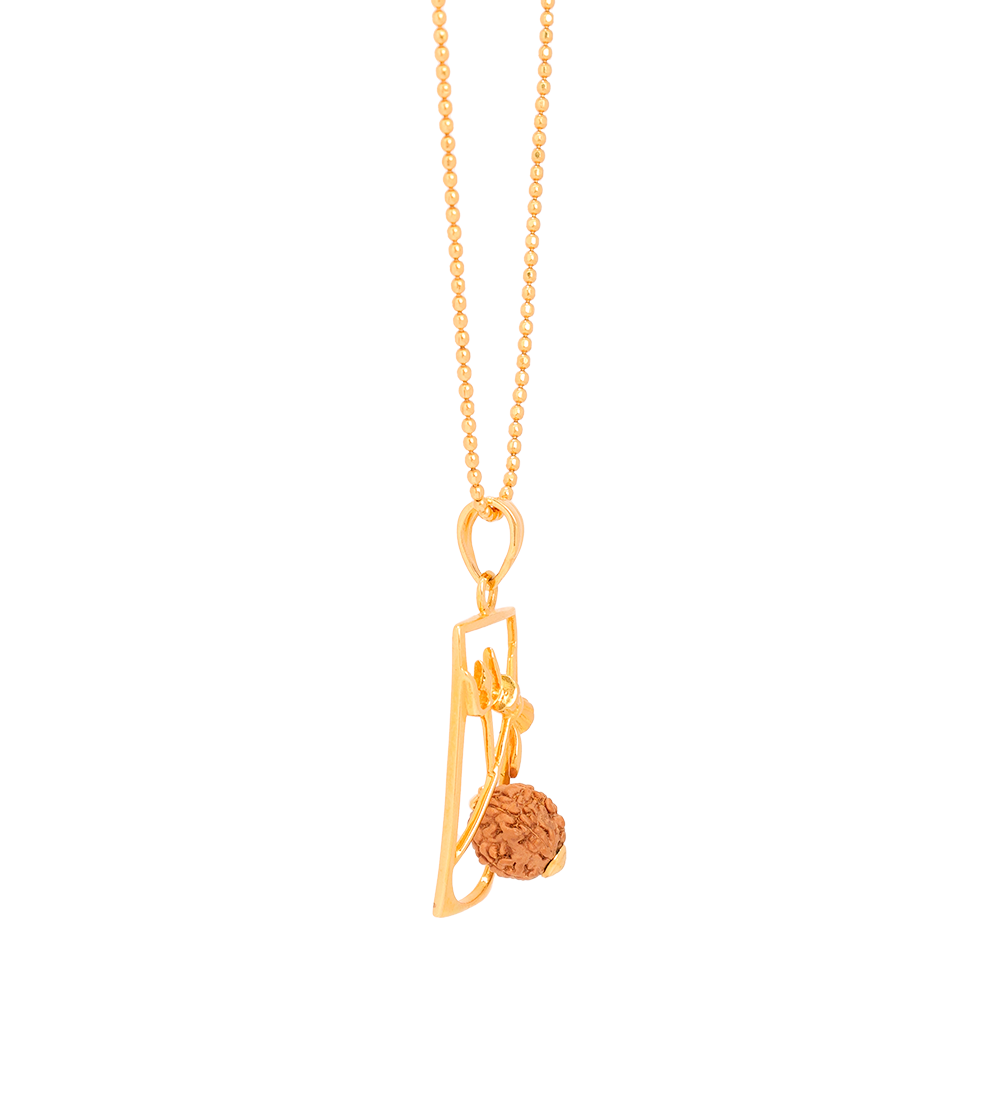 Rudraksha 22K Gold Pendant (Pendent Only)