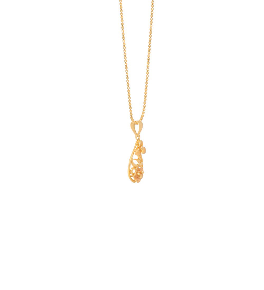 Daily Wear Enamel Gold Pendant (Pendent Only)