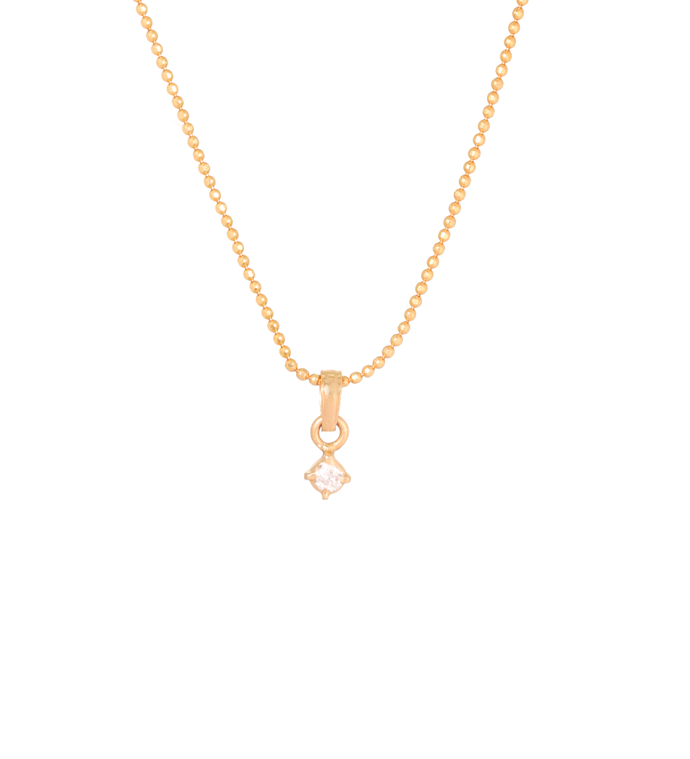 Elegant Solitaire Diamond Pendant in 22K (Pendent Only)