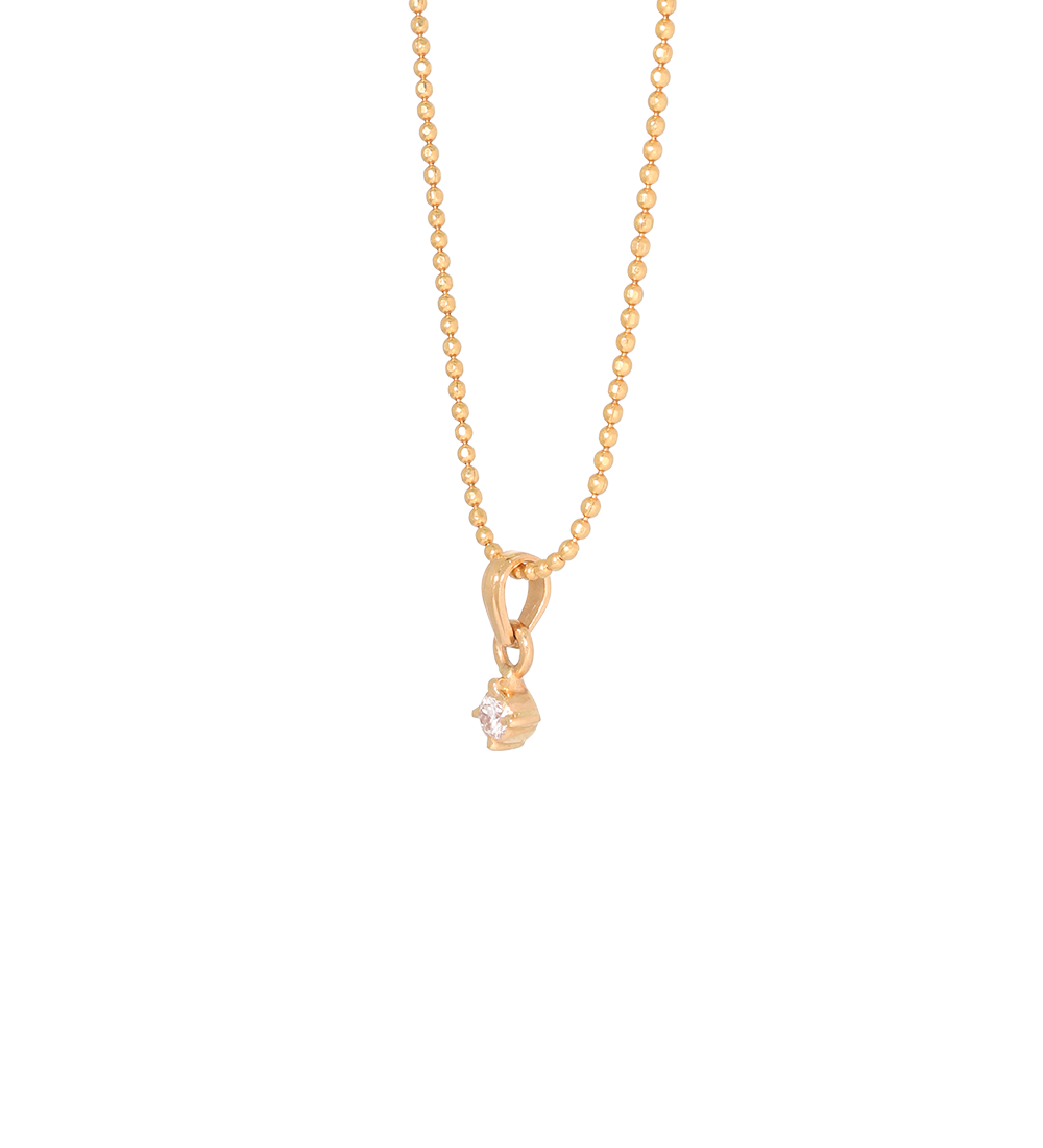Elegant Solitaire Diamond Pendant in 22K (Pendent Only)