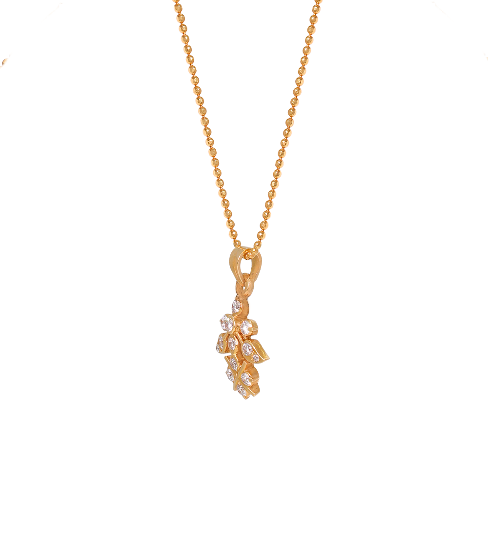 Golden Bloom Close-Setting Diamond Pendant (Pendent Only)