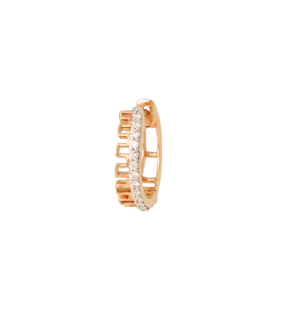 Fancy Huggie Diamond Earrings