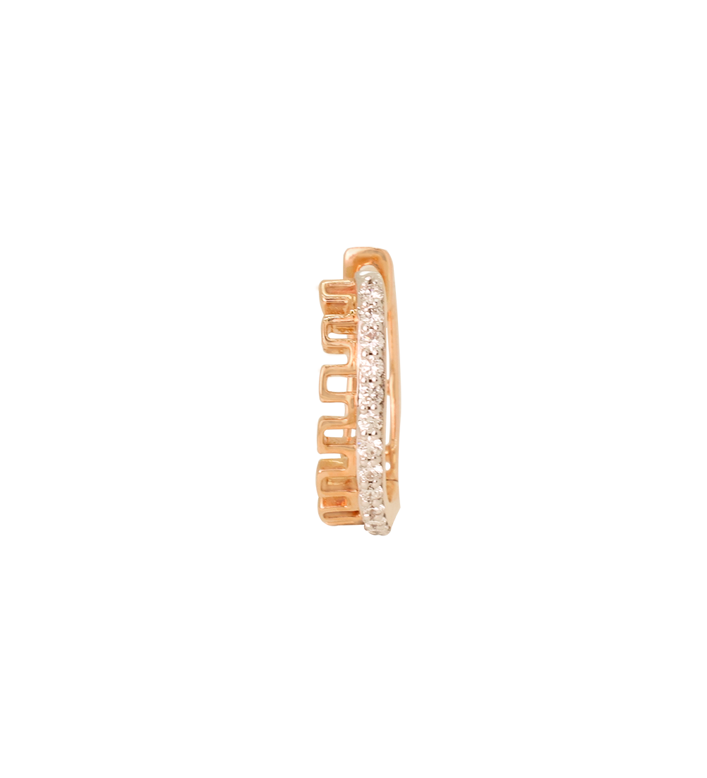 Fancy Huggie Diamond Earrings
