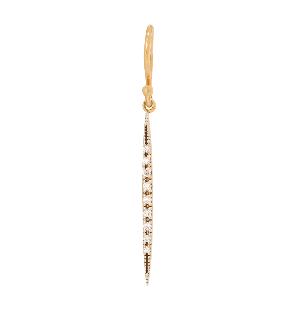 Elegant Dangling Diamond Earrings
