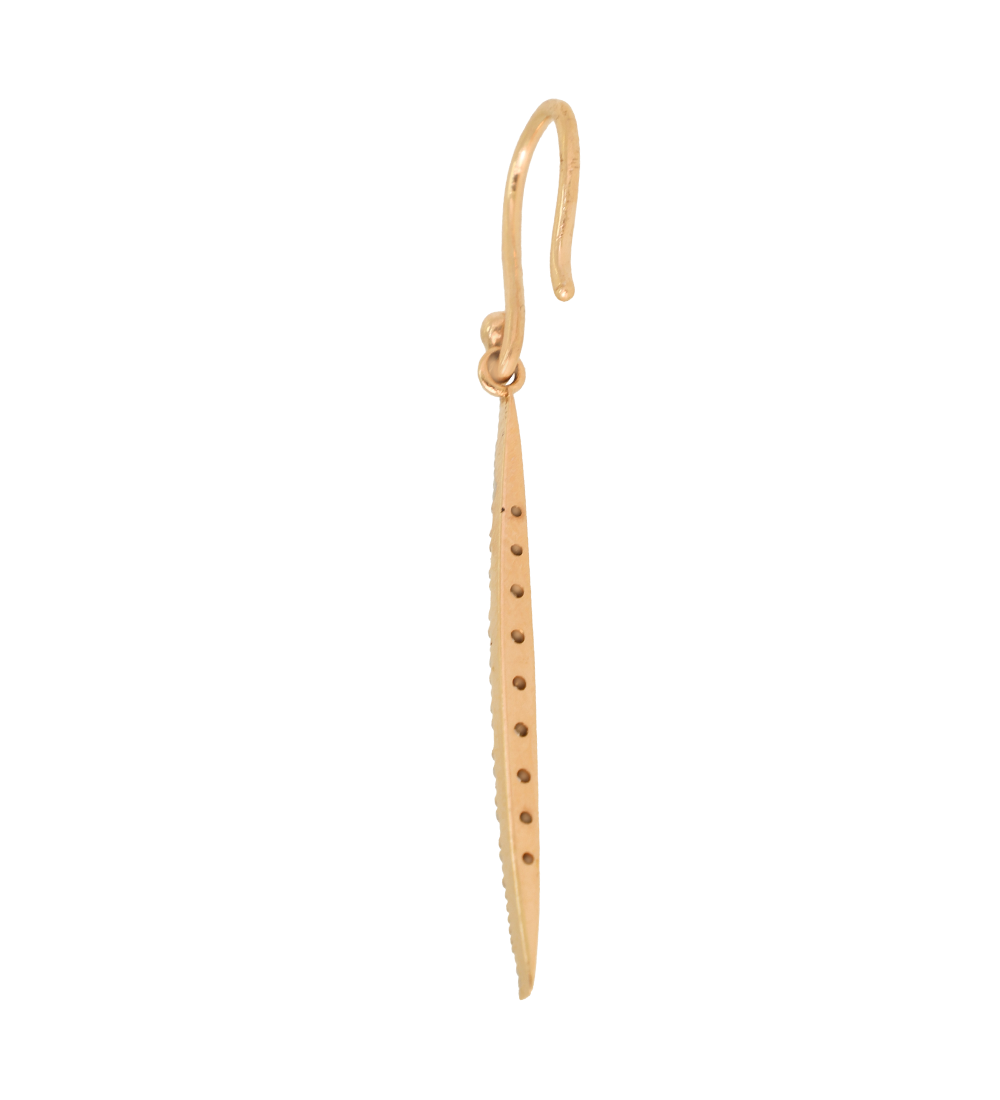 Elegant Dangling Diamond Earrings