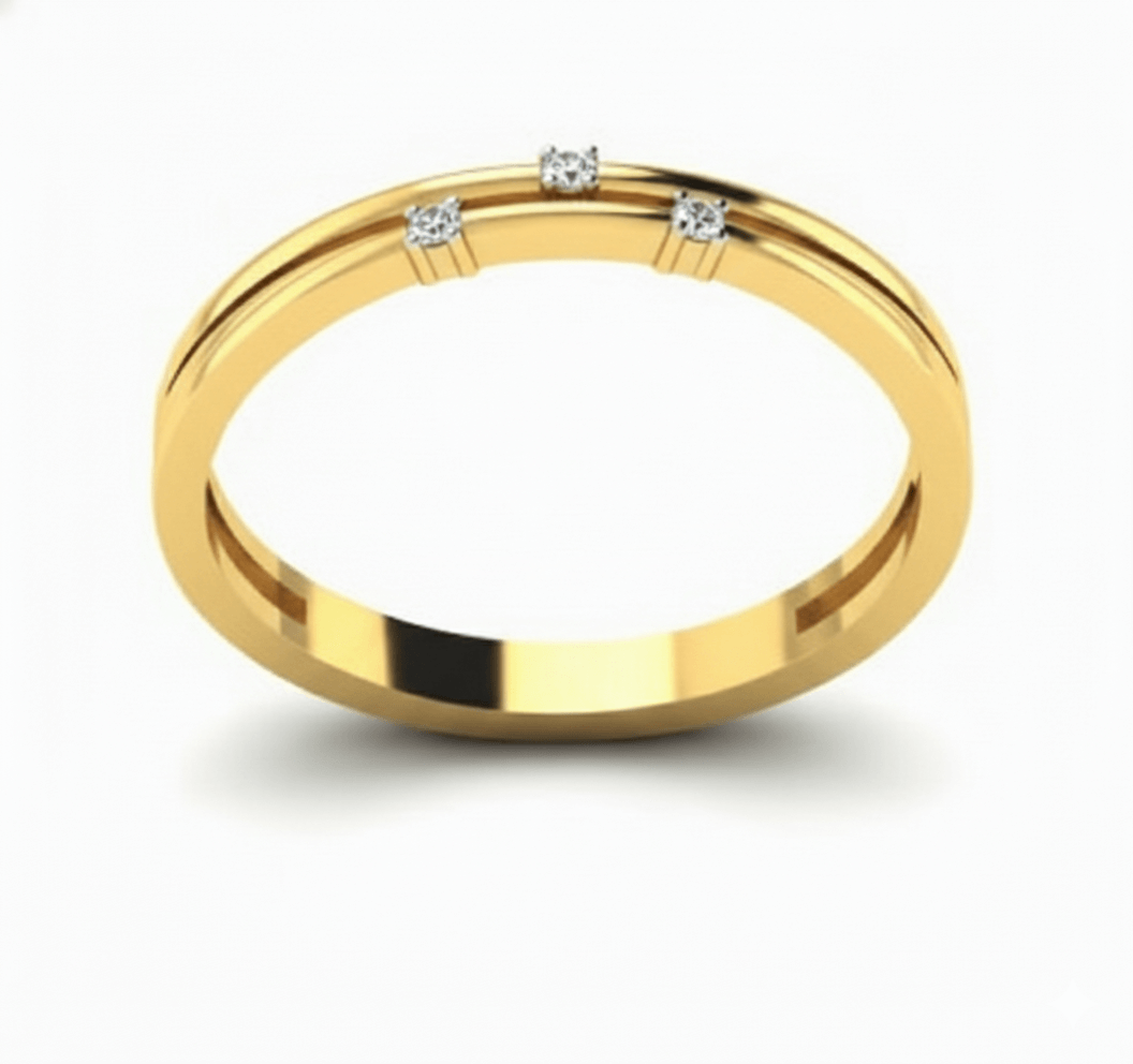Eterna Gleam 18Kt Diamond Band Ring