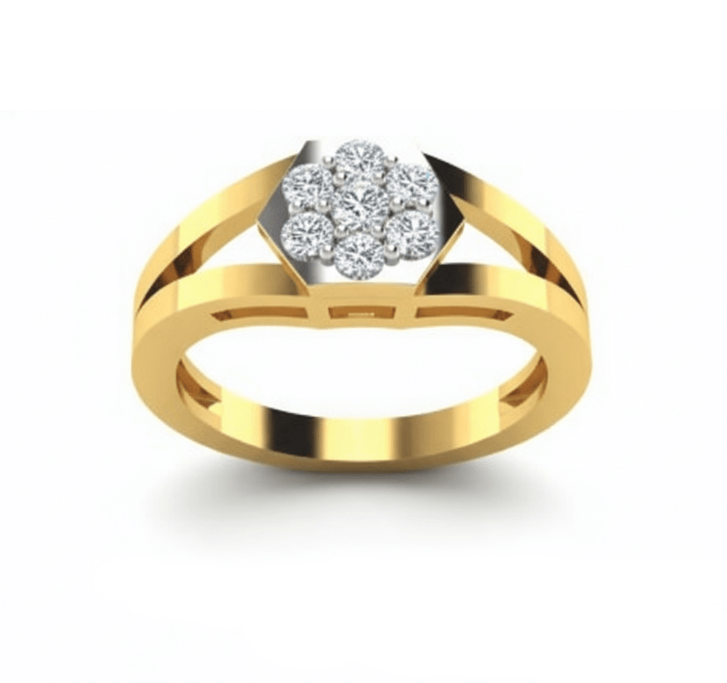 Majestic Cluster 18Kt Diamond Ring