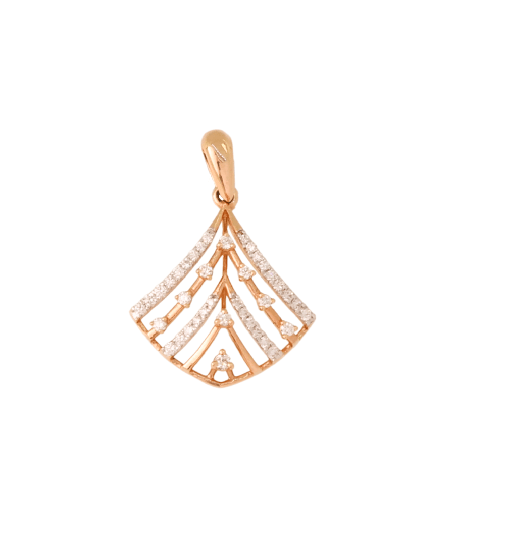 Radiant Wave Diamond Pendant & Earrings Set