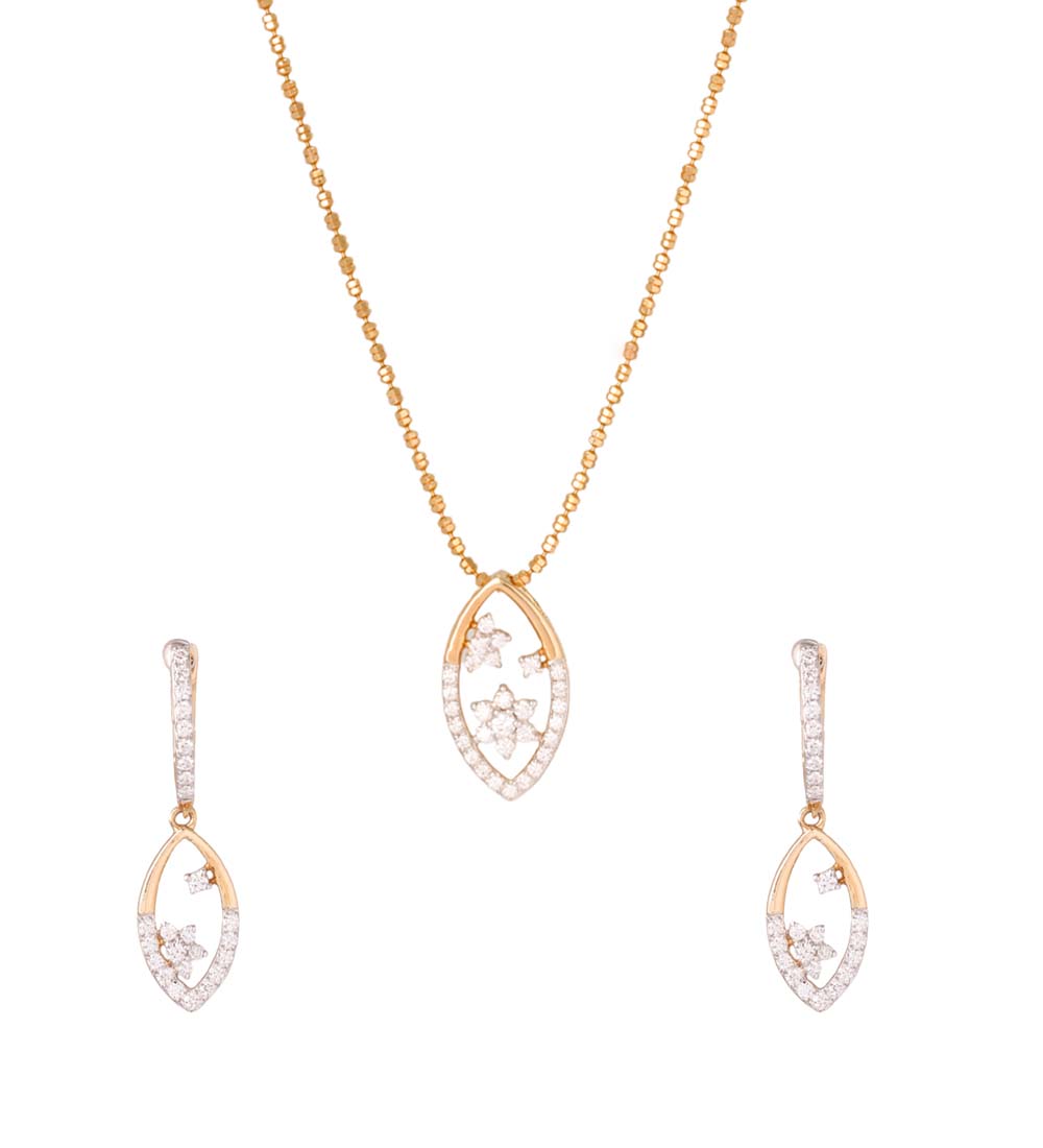 Elegant Blossom & Grace Petal Diamond Set