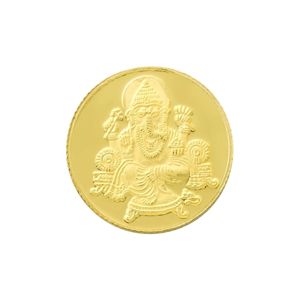 999.9 Fine Gold Ganesha Coin