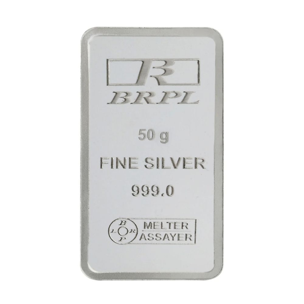 BRPL 50 Gram 999.0 Fine Silver Bar
