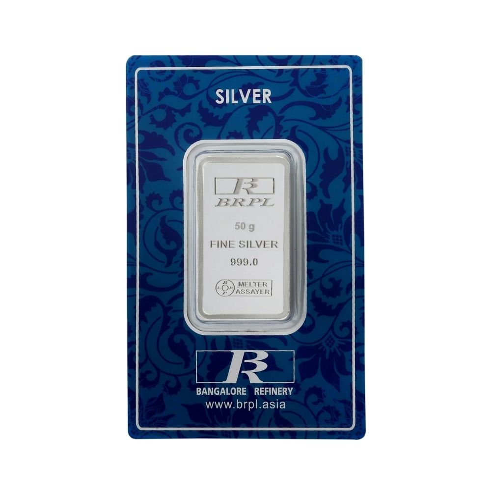 BRPL 50 Gram 999.0 Fine Silver Bar