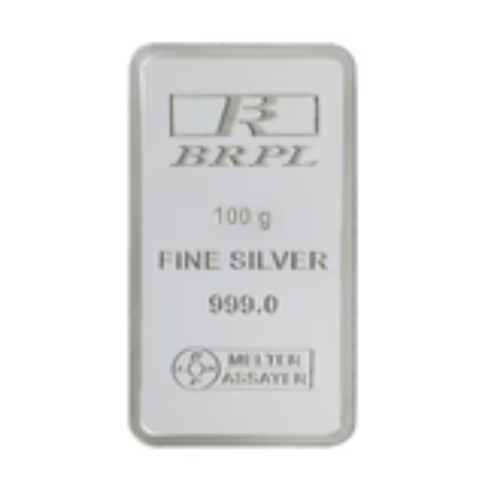 BRPL 100 Gram 999.0 Fine Silver Bar