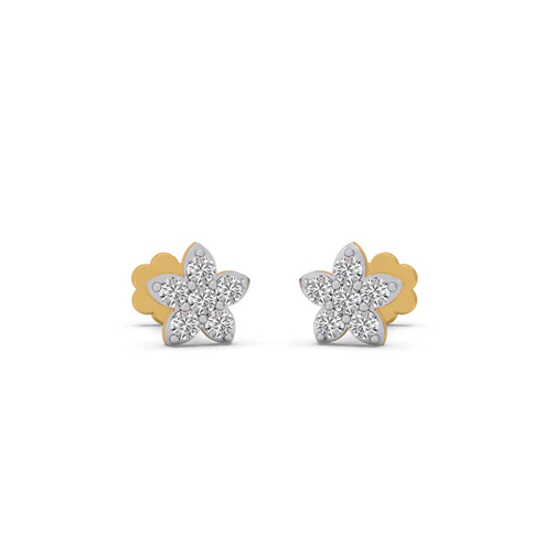 The Flora Radiance Cluster Diamond Stud Earrings