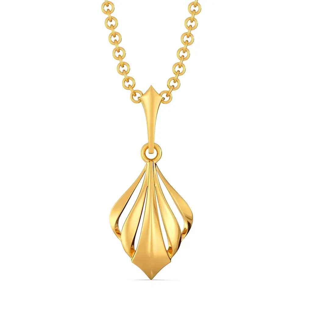 Bolt Revolt Gold Pendant