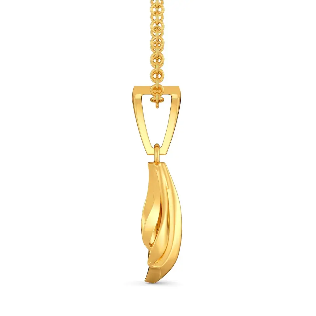 Bolt Revolt Gold Pendant