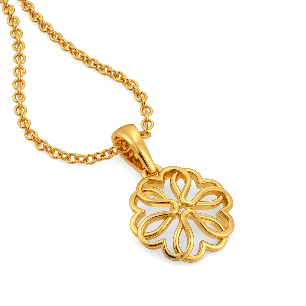 Bloom Layers Gold Pendant