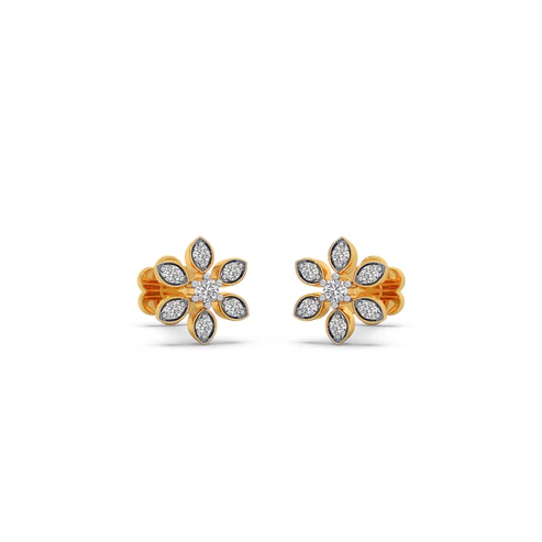 The Eternal Bond Diamond Infinity Gold Stud Earrings