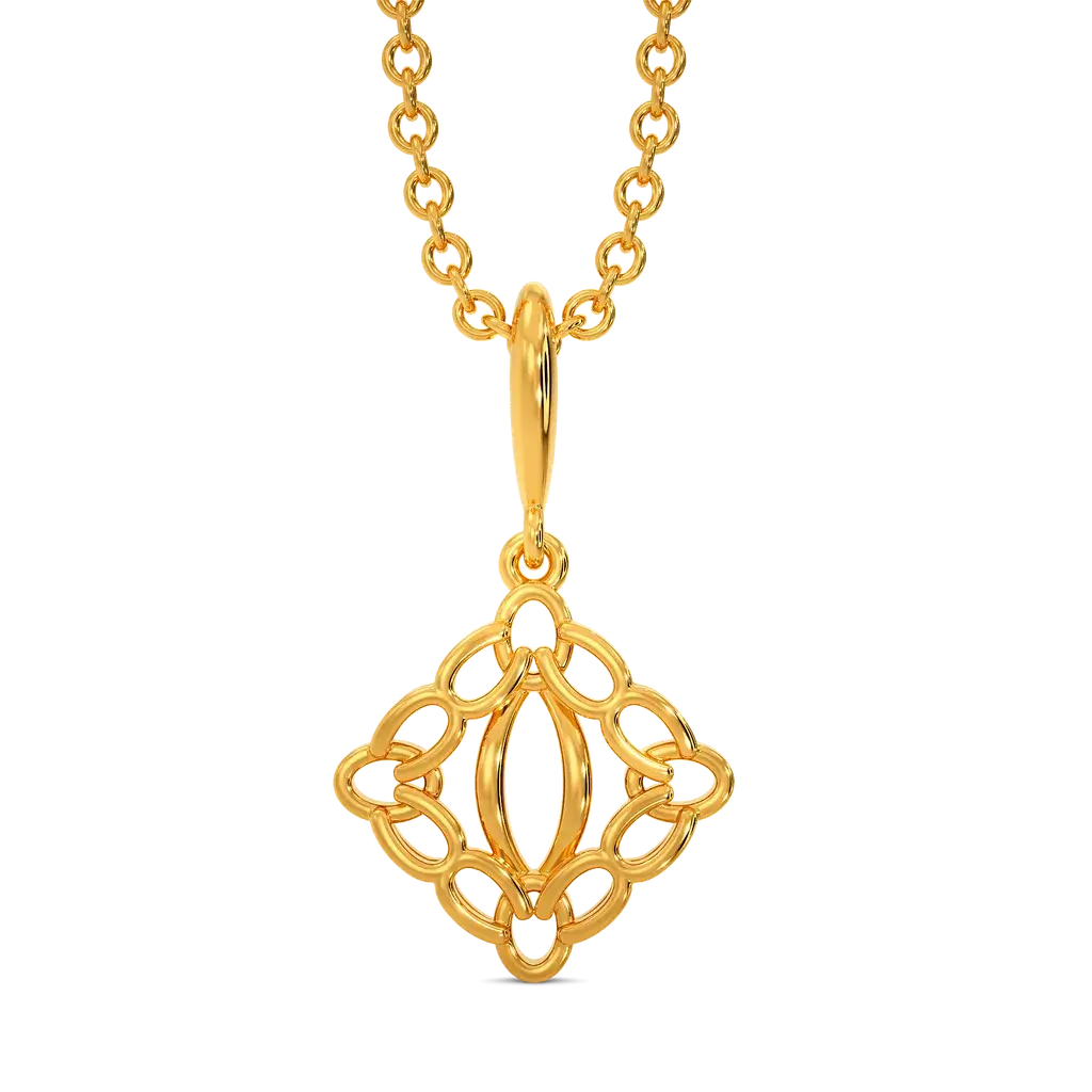 Crochet Mania Gold Pendant