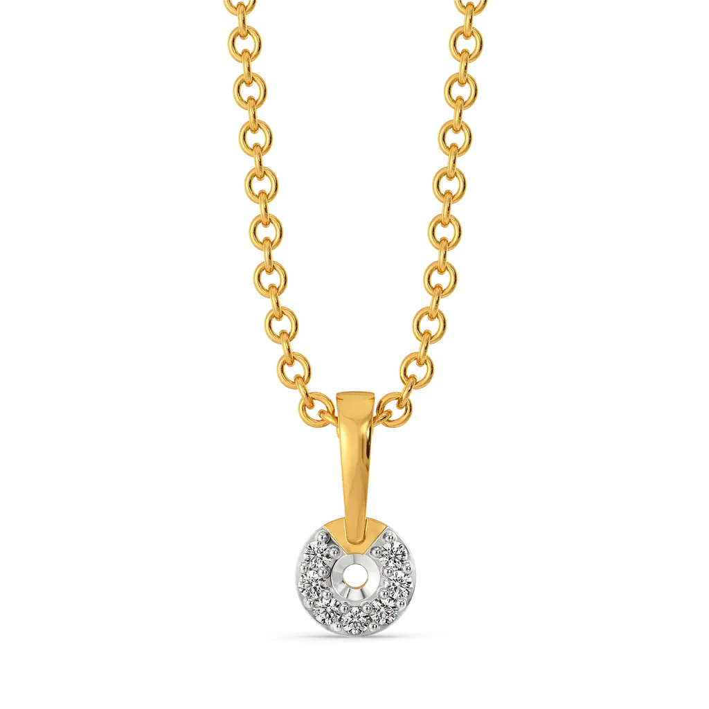 All That Glitters Circular Diamond Pendant