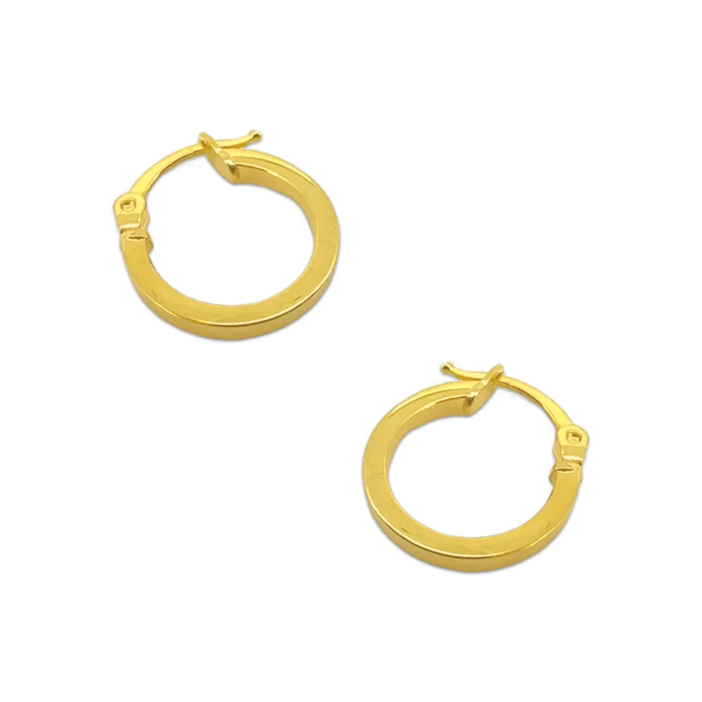 Classic Radiance Gold Hoop Earrings
