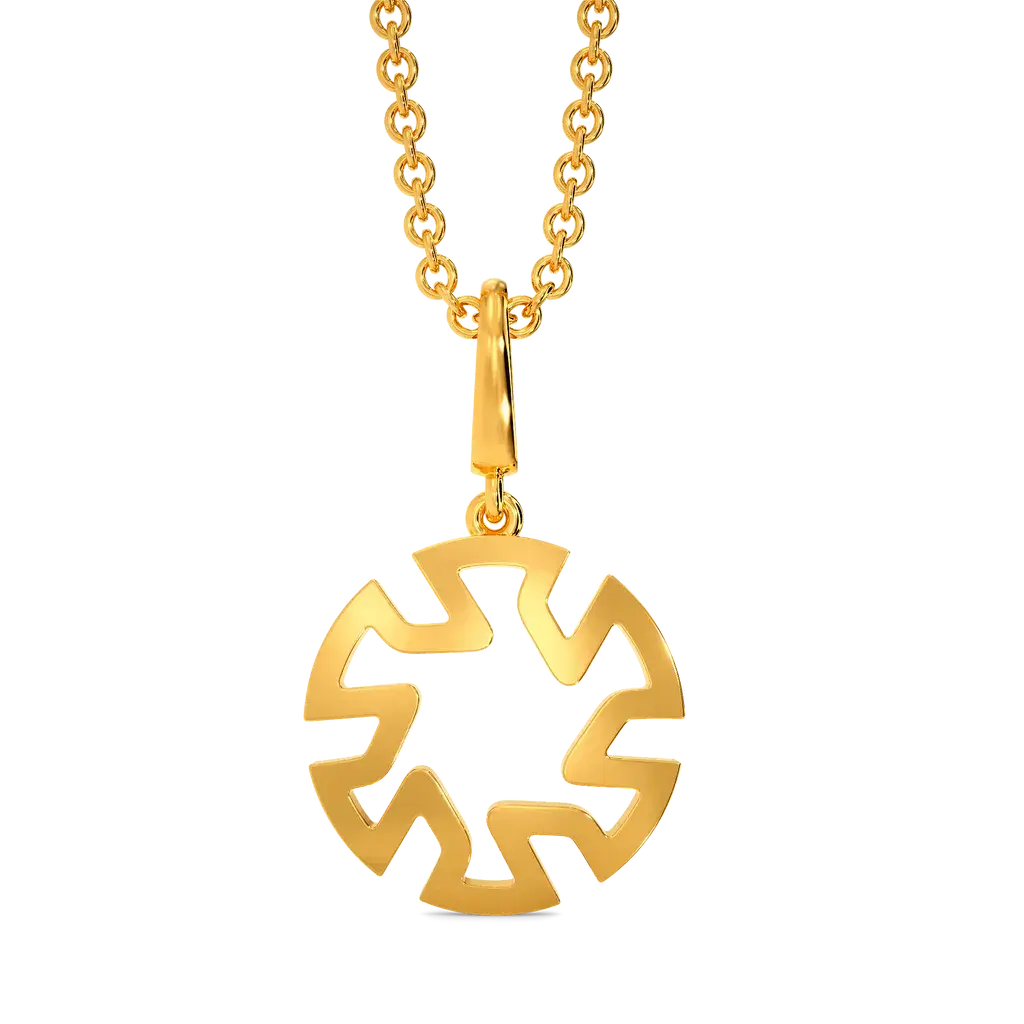 Flawless Capture Gold Pendant