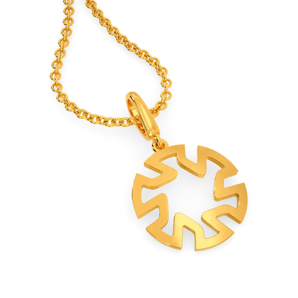 Flawless Capture Gold Pendant