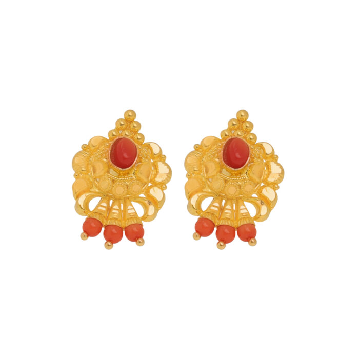 IMG_5868.png Red Stone Gold Earrings