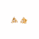 Aurelia Bloom 18K Yellow Gold Diamond Earrings
