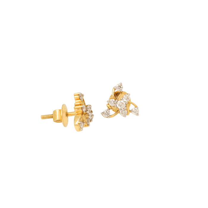 Aurelia Bloom 18K Yellow Gold Diamond Earrings Aurelia Bloom 18K Yellow Gold Diamond Earrings