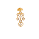 Golden Cascade Diamond Dangling Earrings