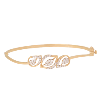 Triple Leaf Diamond Bracelet