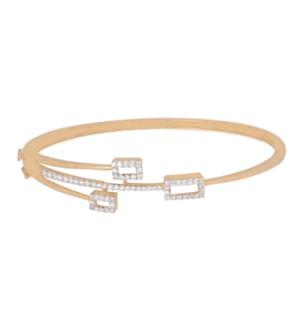 Geometric Spark Diamond Bracelet