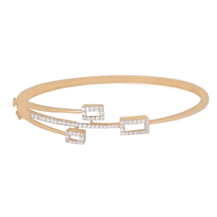 Geometric Spark Diamond Bracelet