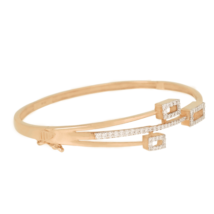 Geometric Spark Diamond Bracelet
