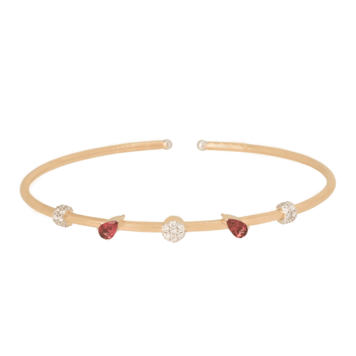 Crimson Glow Diamond & Ruby Bracelet