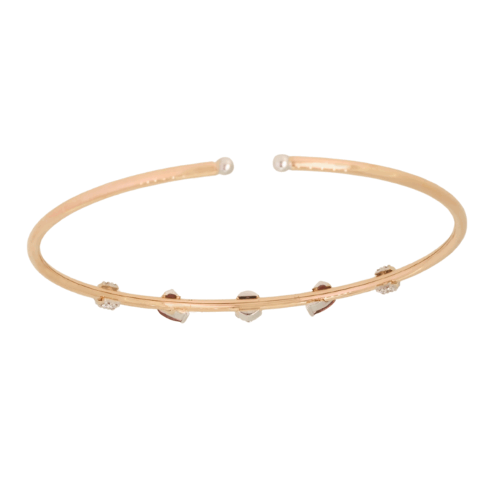 Crimson Glow Diamond & Ruby Bracelet