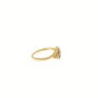 Geometric Grace 18K Yellow Gold Diamond Ring