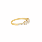 Trio Bloom 18K Yellow Gold Diamond Ring